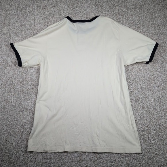 Vintage‎ Polo Jeans Co. Ralph Lauren XL Cream T-Shirt Black Trim Short Sleeve - Picture 5 of 7